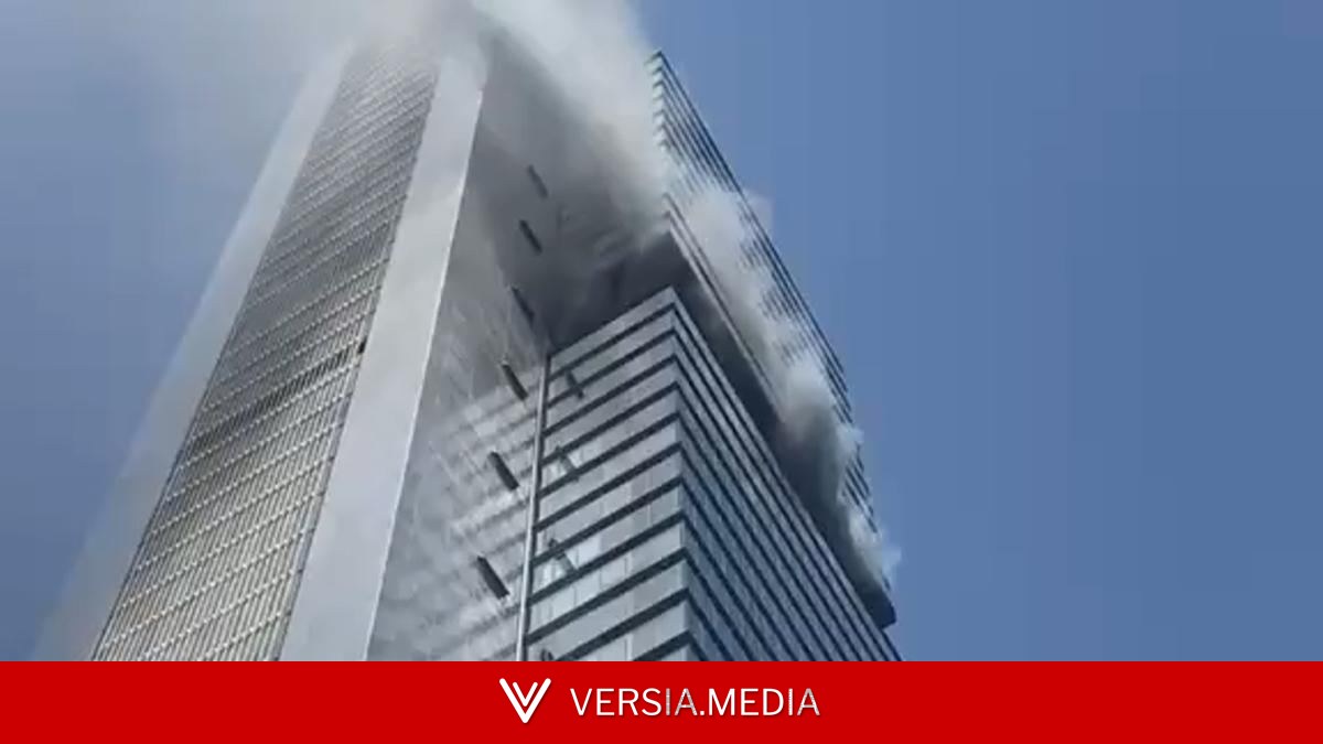 Desalojan la torre Moeve de Madrid por un incendio causado por un fallo eléctrico
