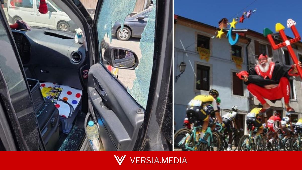 Roban al 'Diablo' del Tour en Barcelona, horas antes del Grand Départ